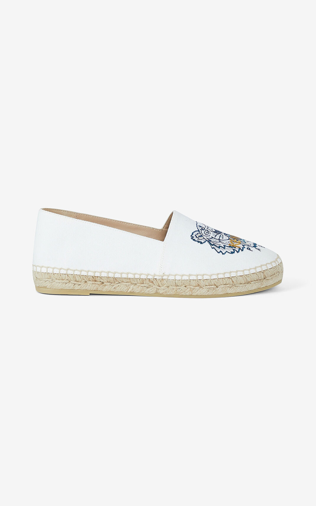 Alpargatas Kenzo Tiger Lona Feminino - Branco | 216OFTWIZ